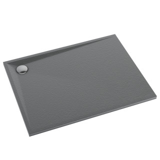Schedline Brodzik kompozytowy Stabilsound Plus® Libra Anthracite Stone 80x120x3 cm, prostokątny, Gwarancja 15 lat